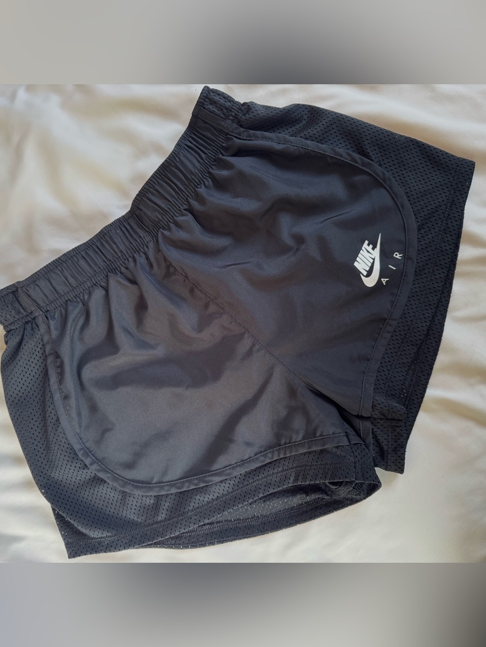 Nike Air Women's Brief-Lined Running Shorts Black Size Small